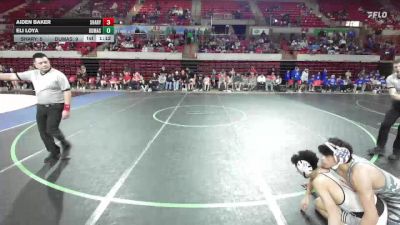138 lbs Round 3 - 2nd Wrestleback And Semi-finals(16 Team) - Aiden Baker, Mission Sharyland vs Eli Loya, Dumas
