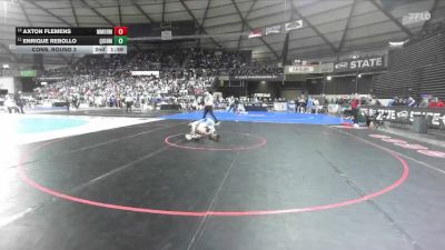 Boys 2A 165 lbs Cons. Round 3 - Enrique Rebollo, Quincy vs Axton Flemens, Mark Morris