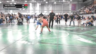 105 lbs Quarters - Owen Wainwright, Deer Park Ironman Wrestling Club vs Matteo Garcia, Tri City Savage Wrestling Club