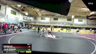 130 lbs Cons. Semi - Chase Braband, Camel Kids Wrestling vs Rayden Lee, Fossil Ridge/Bear Cave