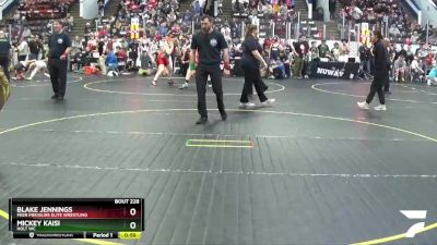 100 lbs Champ. Round 2 - Blake Jennings, Peer Pressure Elite Wrestling vs Mickey Kaisi, Holt WC