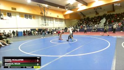 120 lbs Round 5 - DANIEL MCALLISTER, Mogollon vs Emanual Bolin, Winslow