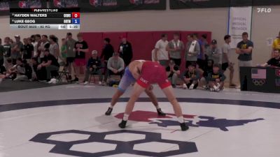 92 kg Quarters - Hayden Walters, Cliff Keen Wrestling Club vs Luke Geog, Ohio RTC/ Titan Mercury Wrestling Club (TMWC)