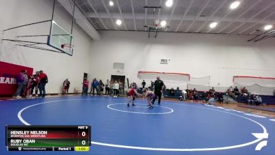 62 lbs Round 4 - Ruby Oban, Douglas WC vs Hensley Nelson, Riverton USA Wrestling