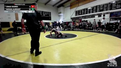 89 lbs Champ. Round 1 - Natana Albright, Dark Horse vs Jonas Suarez, Team Selma