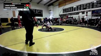 89 lbs Champ. Round 1 - Natana Albright, Dark Horse vs Jonas Suarez, Team Selma