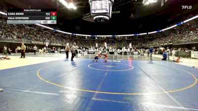55 lbs Round Of 16 - Cora Brine, Peters Township vs Kala Stephens, Rose Tree Media