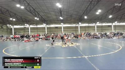 97 lbs Round 1 (4 Team) - Nathan Hewett, Sublime Wrestling Academy vs Miles Weisgerber, Homedale Wrestling Club