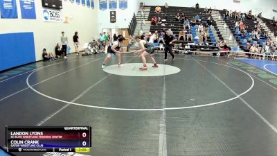 215 lbs Quarterfinal - Landon Lyons, KC Elite Wrestling Training Center vs Colin Crank, Gator Wrestling Club