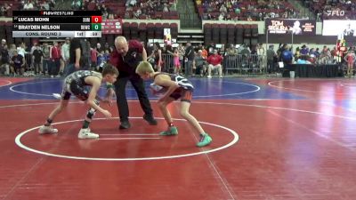 95 lbs Cons. Round 3 - Lucas Mohn, Mt. Spokane vs Brayden Nelson, Conrad Wrestling Club
