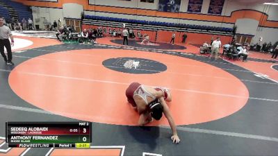 184 lbs Cons. Round 4 - Anthony Fernandez, Rhode Island vs Sedeeq AlObaidi, Wisconsin - Lacrosse