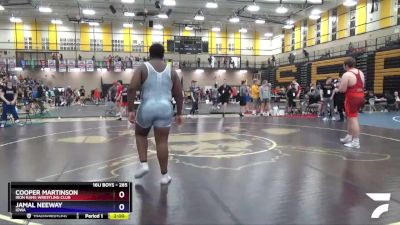 285 lbs Round 3 - Cooper Martinson, Iron Rams Wrestling Club vs Jamal Neeway, Iowa