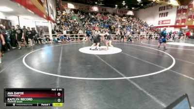 155 lbs Cons. Round 2 - Ava Dafoe, Thermopolis vs Kaitlyn Record, Thunder Basin