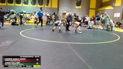 60/70 Round 1 - Jaxon Ballard, The Storm Wrestling Center vs Carson Gable Vance, Genesis Wrestling Club