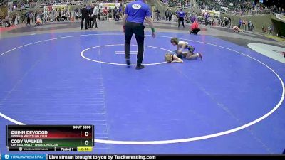 82 lbs Cons. Round 4 - Cody Walker, Central Valley Wrestling Club vs Quinn DeVoogd, Umpqua Wrestling Club