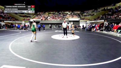 110 lbs Round Of 16 - Sophia Marie Gonzales, Clovis East vs Jocelyn Ochoa, Reedley