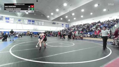 110 lbs Champ. Round 2 - Madison Ramirez, Chaparral vs Kali Sanchez, Big Bear