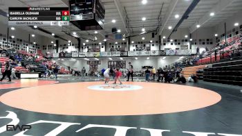 170 lbs Quarterfinal - Isabella Oldham, Durant High School Girls vs Carlyn Jacklick, Har-Ber