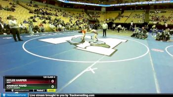 120 Class 2 lbs Cons. Round 2 - Mylee Harper, Nixa vs Hannah Mand, Platte County