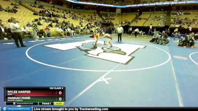 120 Class 2 lbs Cons. Round 2 - Mylee Harper, Nixa vs Hannah Mand, Platte County