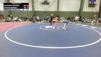 U14 FS - 120 lbs 3rd Place Match - Alexander Anguiano, Hillsboro Mat Club vs Trystyn Andrews, Pioneer Grappling Academy