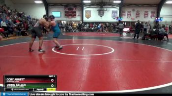 285 lbs Cons. Round 1 - Vinnie Keller, Clear Creek-Amana vs Cory Arnett, Fort Madison