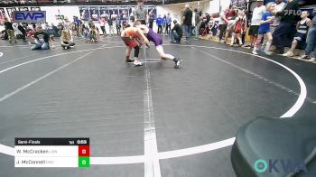 83 lbs Semifinal - Wesley McCracken, Lions Wrestling Academy vs Jett McConnell, Chickasha Youth Wrestling