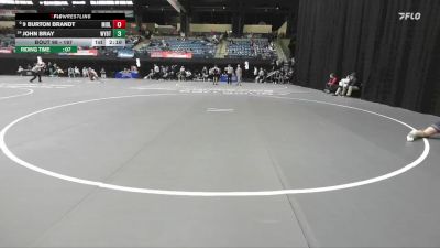 197 lbs Champ. Round 1 - 9 Burton Brandt, Midland vs John Bray, Wayland Baptist