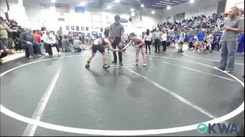 90 lbs Consolation - Truitt Langford, ARDMORE TAKEDOWN CLUB vs Gunner Coffelt, Bridge Creek Youth Wrestling