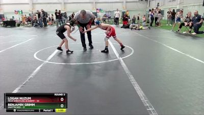 68-72 lbs Round 3 - Logan Nuzum, Felix Wrestling Academy vs Benjamin Grimm, Unattached