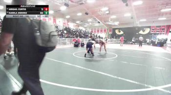 130 lbs Cons. Round 2 - Abigail Curtis, Temecula Valley vs Kamila Jimenez, Rosemead