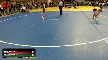 102 lbs Cons. Round 2 - Riley Hagerty, Holdingford vs Lane Taylor, Wabasso