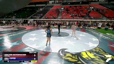 125 lbs Quarterfinal - Ashlynn Kistenmacher, Montana vs Mika Yoffee, Nevada