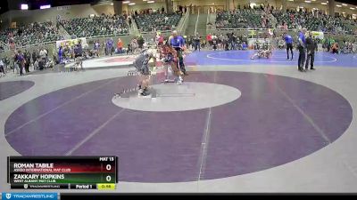 250 lbs Semifinal - Zakkary Hopkins, West Albany Mat Club vs Roman Tabile, Askeo International Mat Club