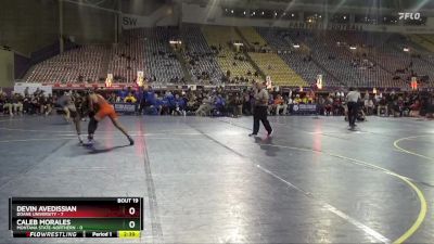 141 lbs 2nd Wrestleback (16 Team) - Devin Avedissian, Doane University vs Caleb Morales, Montana State-Northern