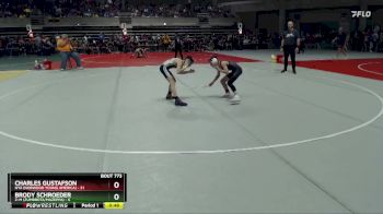 75 lbs Cons. Semi - Brody Schroeder, Z-M (Zumbrota/Mazeppa) vs Charles Gustafson, NYA (Norwood Young America)