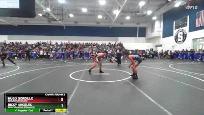 126 lbs Champ. Round 2 - Ricky Angeles, RBWC (Rancho Bernardo) vs Hugo Gordillo, Schurr Wrestling