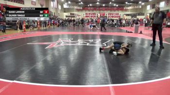 55 lbs Cons. Round 5 - Gage Larson, DGF vs Oliver Tingle, Robbinsdale Area Wrestling