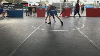 113 lbs Cons. Round 2 - Tony Quiros, Lab Academy Wrestling Club vs Daniel Serrano, Clovis High Wrestling