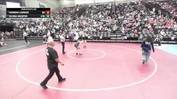 6A 120 lbs Champ. Round 1 - Hannah Larson, Riverton vs Elvina Nikepwi, Layton