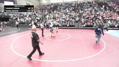 6A 120 lbs Champ. Round 1 - Hannah Larson, Riverton vs Elvina Nikepwi, Layton