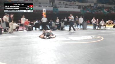 126 lbs Quarterfinal - Drew Timmerman, Ninety Six vs Carson Sturgess, Mid Carolina