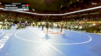 130 Class 2 lbs Champ. Round 1 - Mira Richardson, Eureka vs Destany Oster, Waynesville