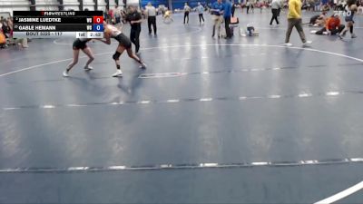 117 lbs 1st Place Match - Gable Hemann, Wartburg vs Jasmine Luedtke, Wartburg