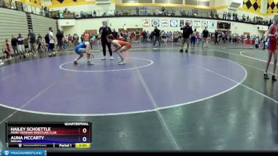 117 lbs Quarterfinal - Hailey Schoettle, Perry Meridian Wrestling Club vs Auna McCarty, Indiana