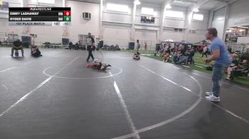 40-44 lbs 1st Place Match - Ryder Davis, Backbone vs Emmy Lashaway, Unattached