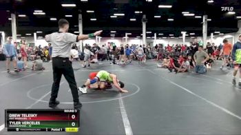 92 lbs Round 3 (4 Team) - Tyler Verceles, Headhunters vs Drew Telesky, Mat Warriors
