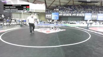 Girls 3A 140 lbs Cons. Round 3 - Maisy Norton, Enumclaw (Girls) vs Rianna Gonzales, Mount Vernon (Girls)