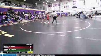 100 lbs 1st Place Match - Natalia Tovar, Pasco vs Kiara Torres, Granger