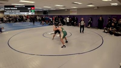 215 lbs Cons. Round 2 - Lucas Mathews, Notre Dame vs Caleb Thomas, Harpeth